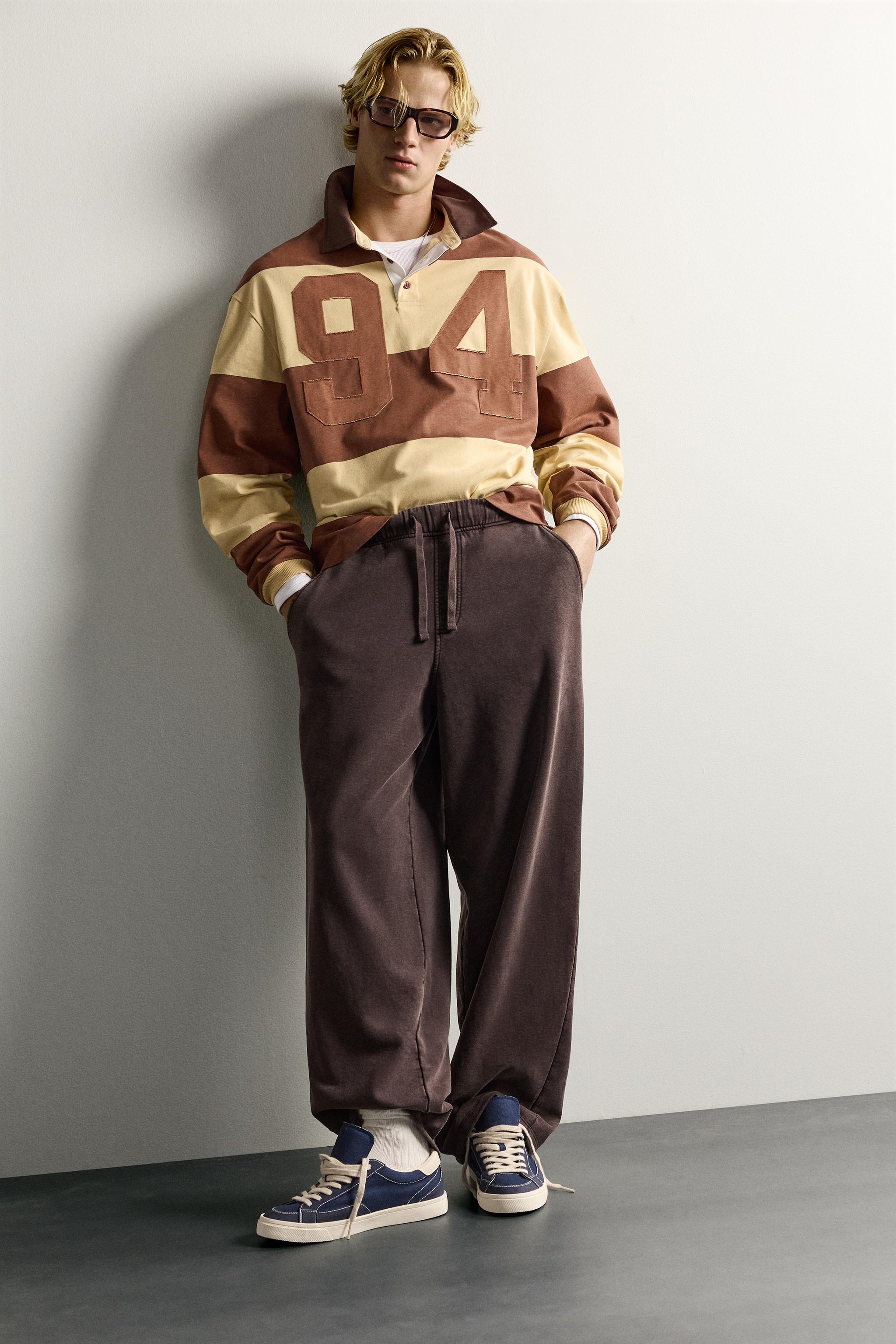 RELAXED FIT WASHED SWEATPANTS