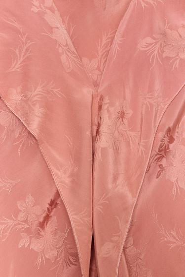ZW COLLECTION JACQUARD LACE DRESS - Salmon by Zara - Image 6