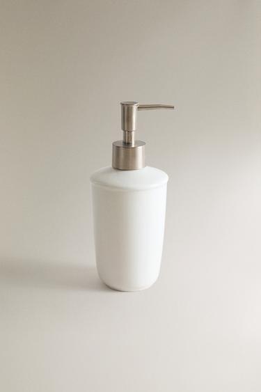 KERAMISCHE ZEEPDISPENSER VOOR DE BADKAMER - Roomkleur van Zara - Afbeelding 0