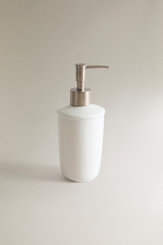 Zara CERAMIC BATHROOM SOAP DISPENSER - Cream - Image 0
