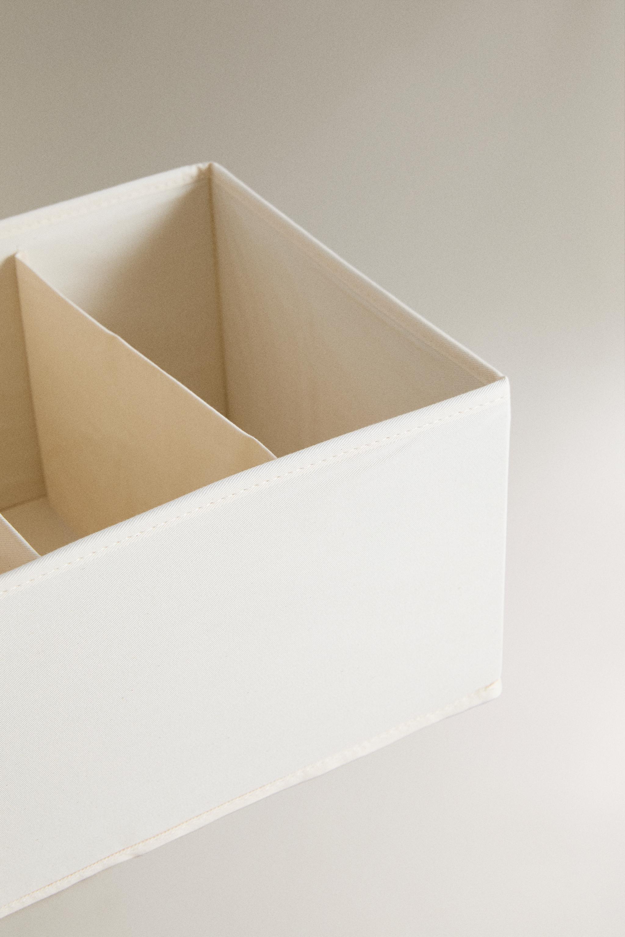 TEXTILE TROUSER ORGANISER — Light beige