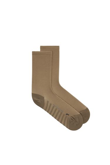Zara TWO-PACK TRAINING SOCKS - Sand