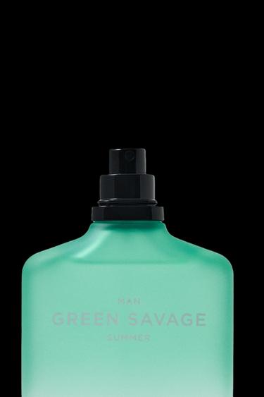 Zara MAN GREEN SAVAGE SUMMER EDT 100ML (3.4 FL.OZ) - TINTED LEATHER