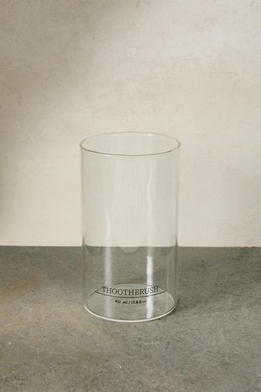 BOROSILICATE GLASS SLOGAN TOOTHBRUSH HOLDER - 990 de Zara - Image 5