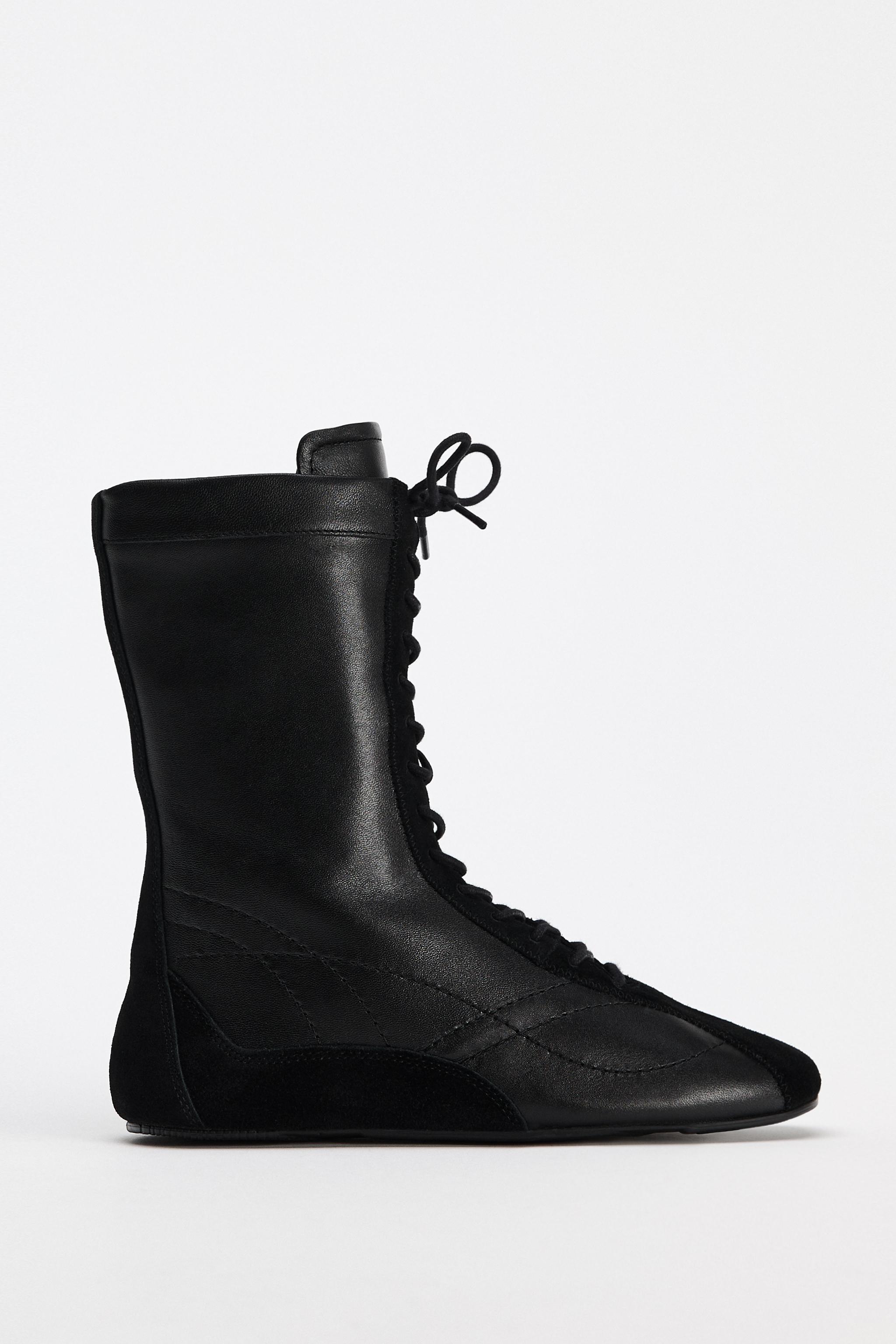 Bottines zara noires best sale