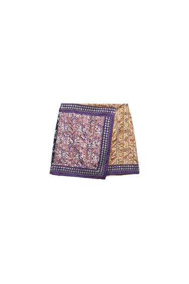 BEADED EMBROIDERED PRINT DRESS ZW COLLECTION