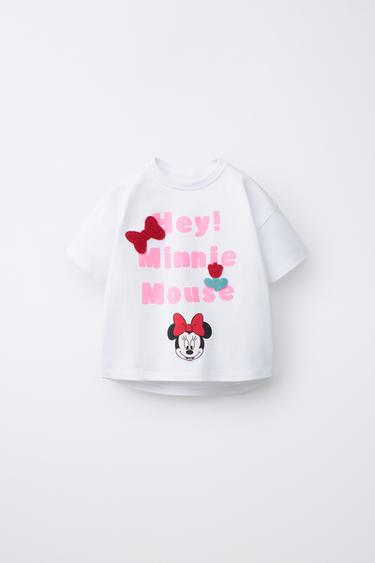 CAMISETA LAZOS PUNTOS CROCHET MINNIE MOUSE © DISNEY - Blanco de Zara - Imagen 0