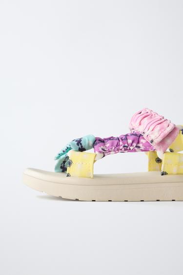 TECHNICAL PAISLEY SANDALS - Multicoloured by Zara - Image 6