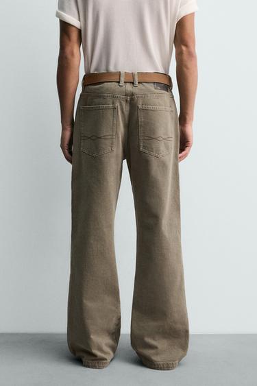 JEAN CHINO WIDE FLARE FIT - Ocre de Zara - Image 2