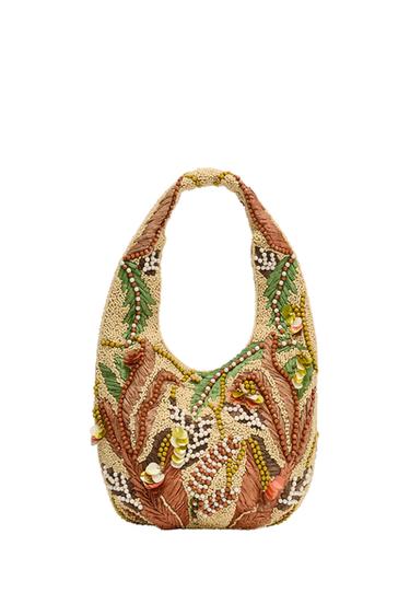 BOLSO ESTAMPADO ABALORIOS - Multicolor de Zara
