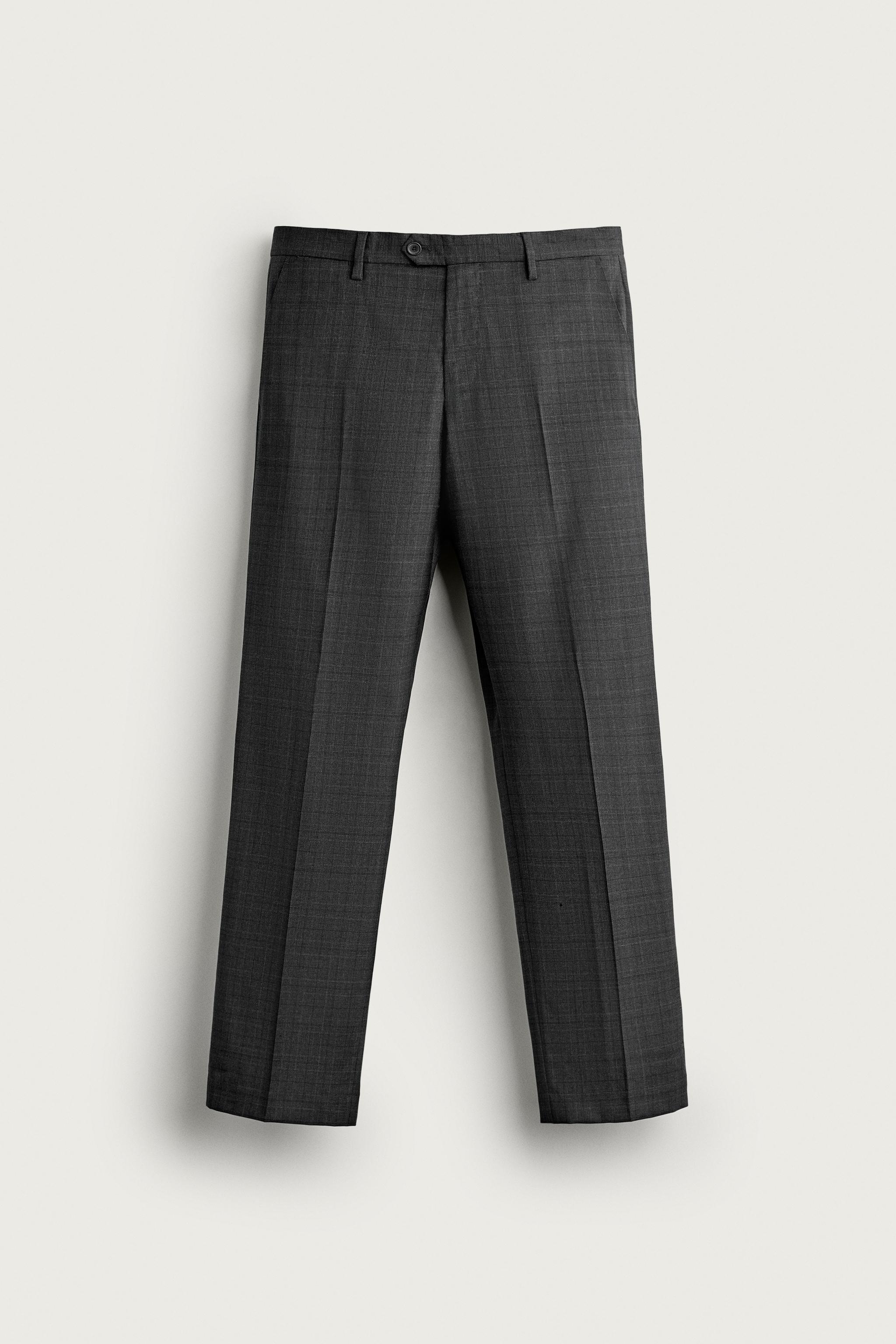 PANTALON COSTUME CARREAUX 100 % LAINE