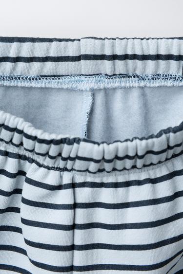 ENSEMBLE SWEAT-SHIRT ET PANTALON JOGGER À RAYURES - Bleu moyen de Zara - Image 4