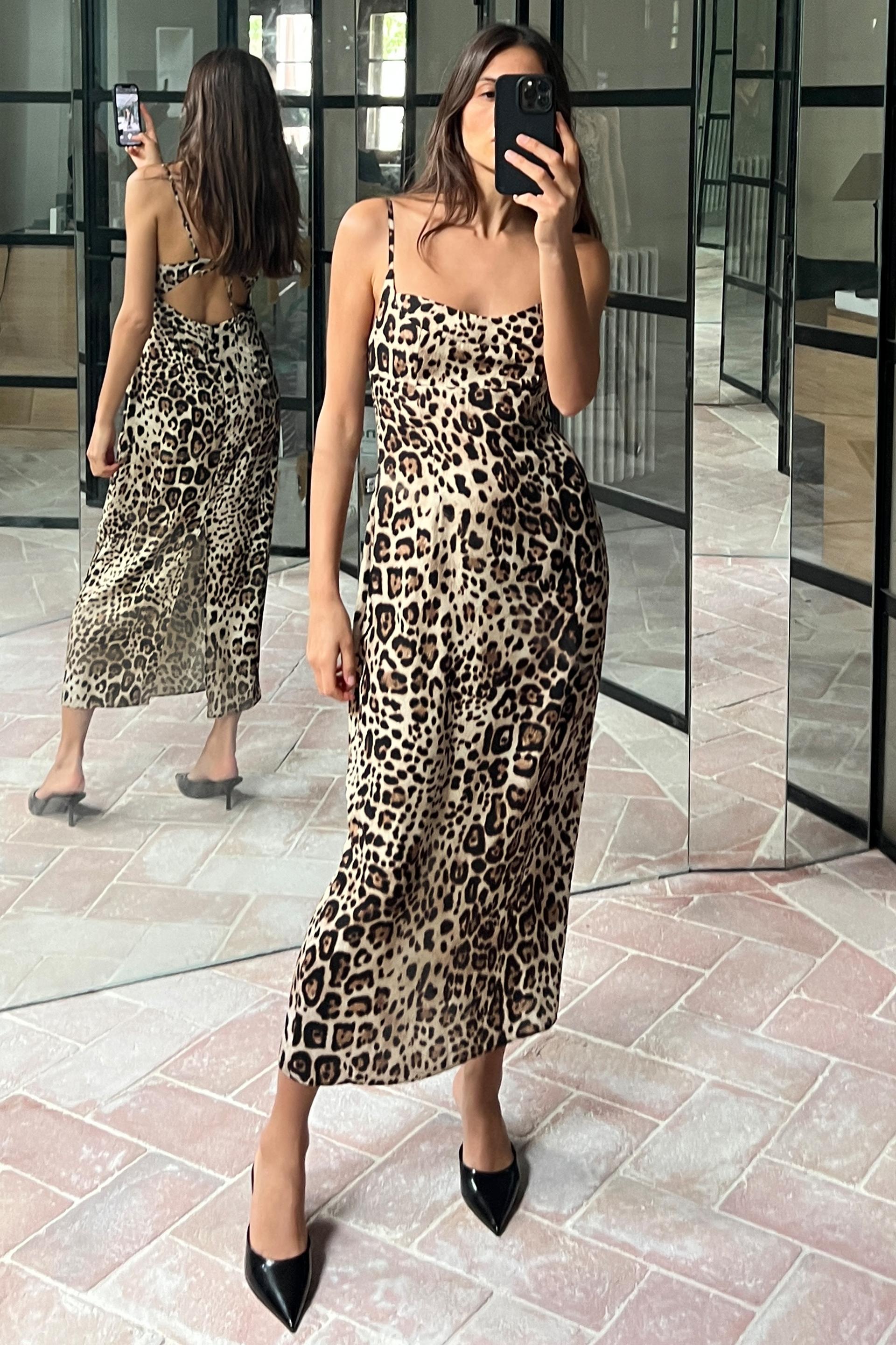 ANIMAL PRINT MIDI DRESS Leopard ZARA New Zealand