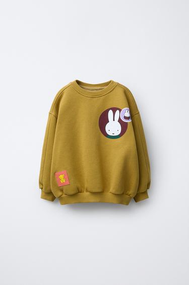 SWEAT IMPRIMÉ MIFFY™ MERCIS BV © - Vert olive de Zara