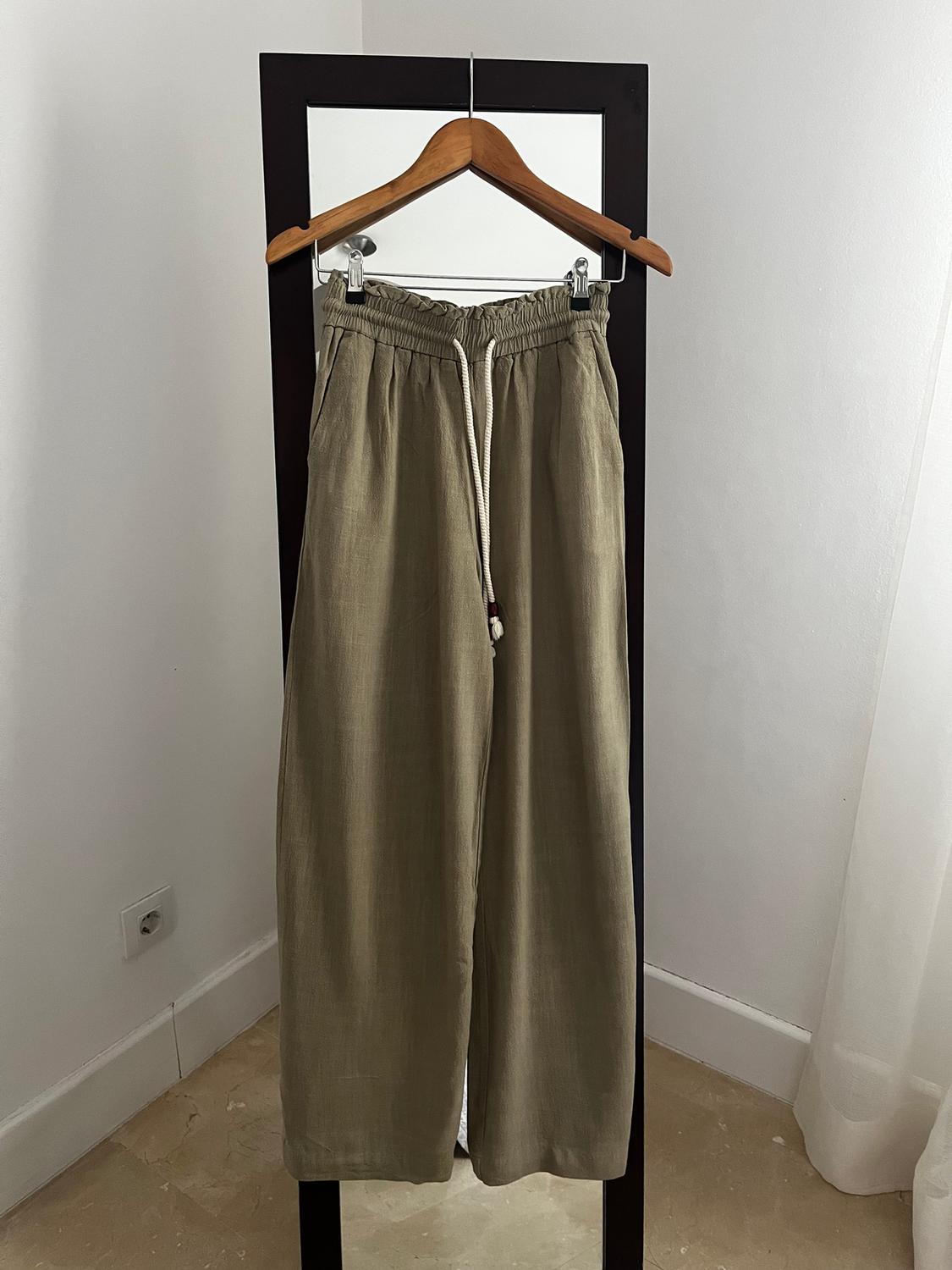 RUSTIC TROUSERS WITH ELASTICATED WAISTBAND - Image 2