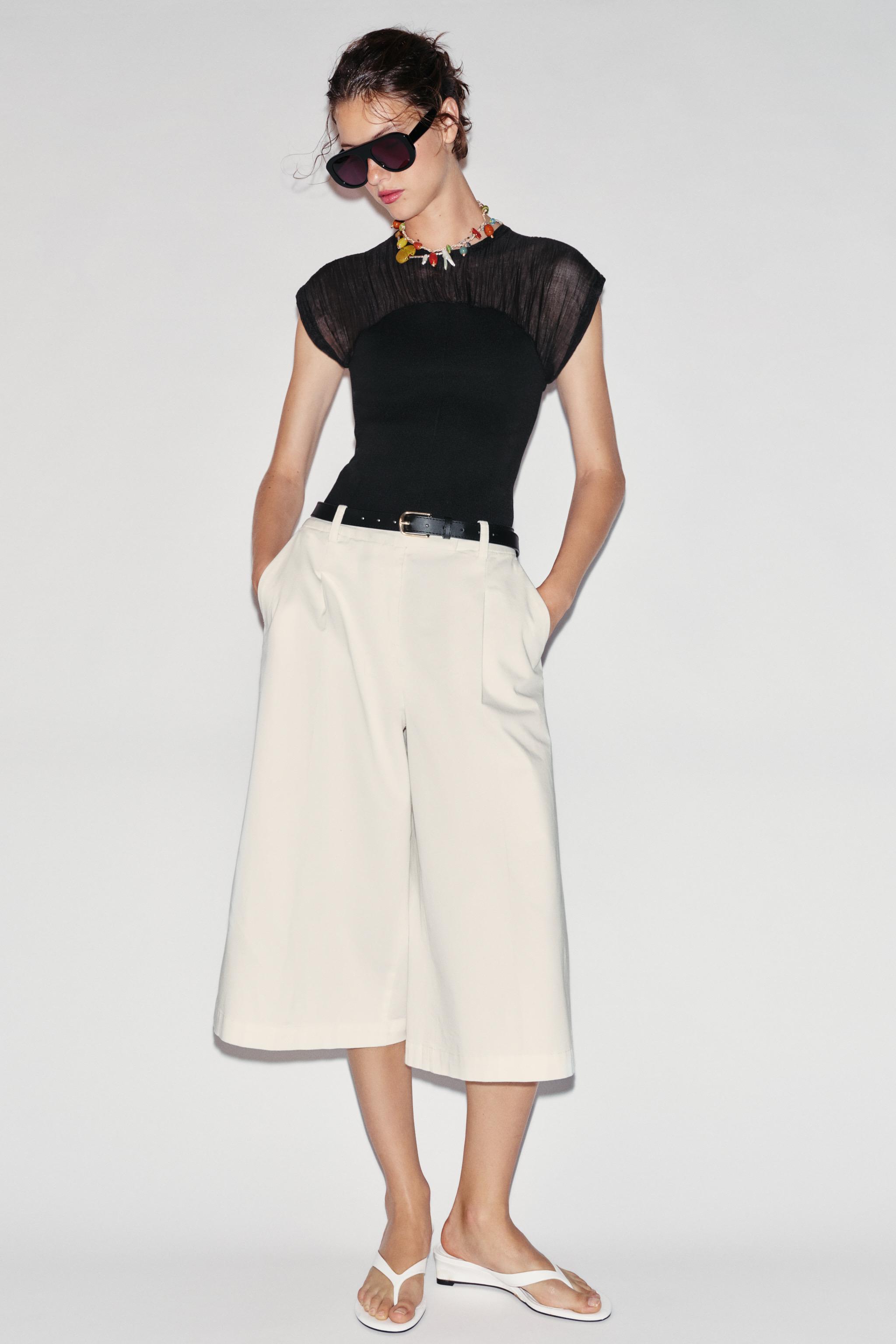 こたつ Sarki COMBINATION KNIT TOP - Black | ZARA United States