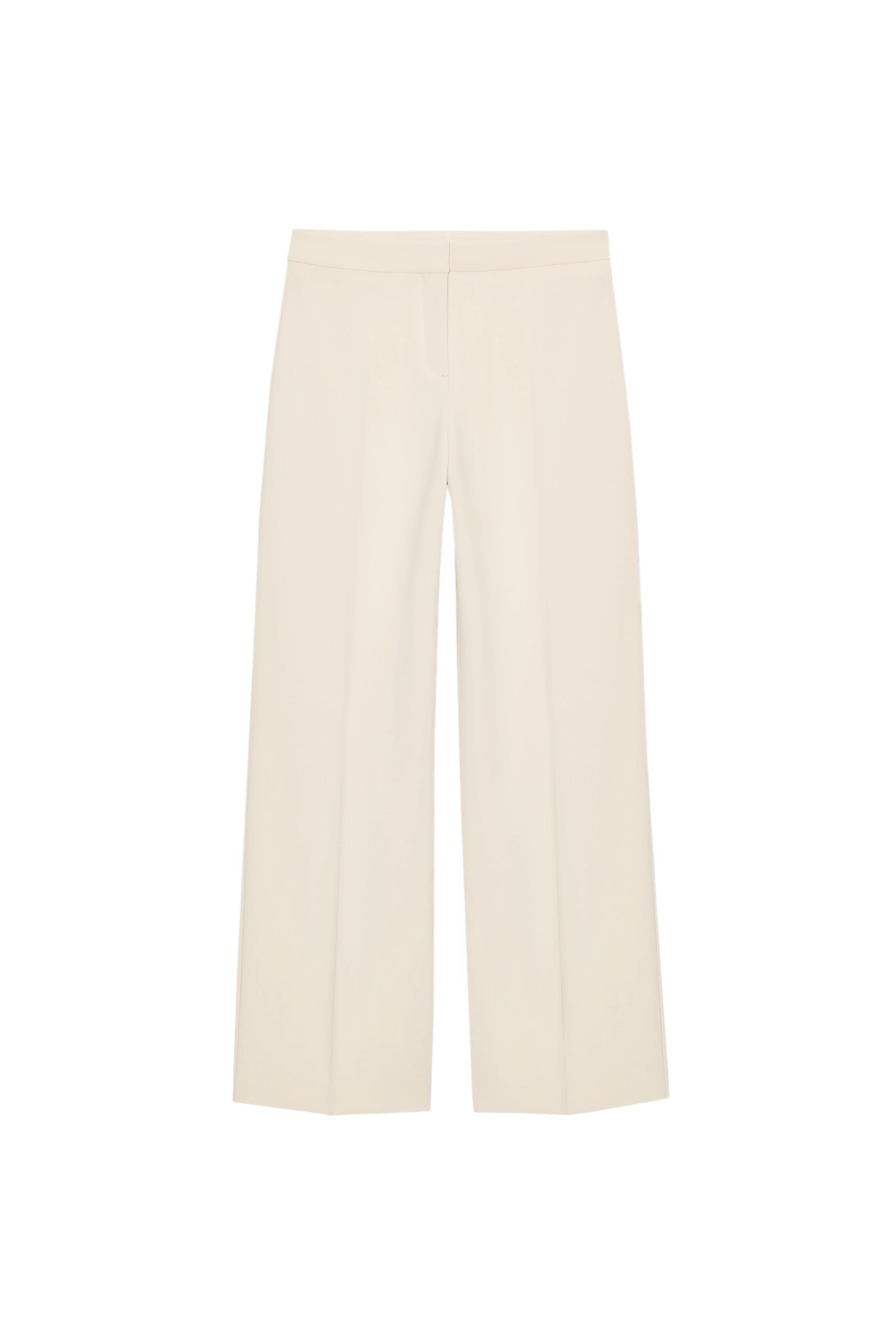 HIGH-WAISTED STRAIGHT LEG PANTS