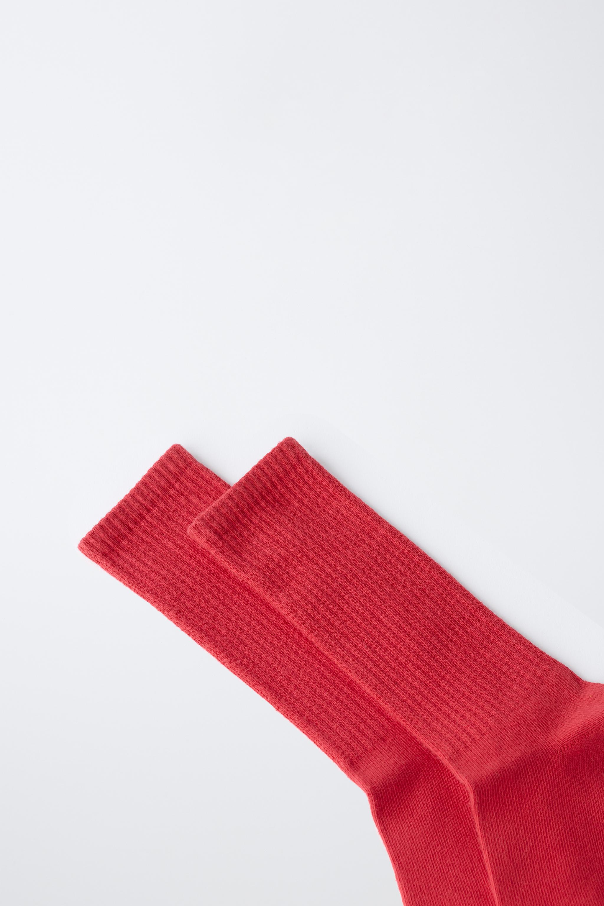 RIBBED MID-LENGTH SOCKS