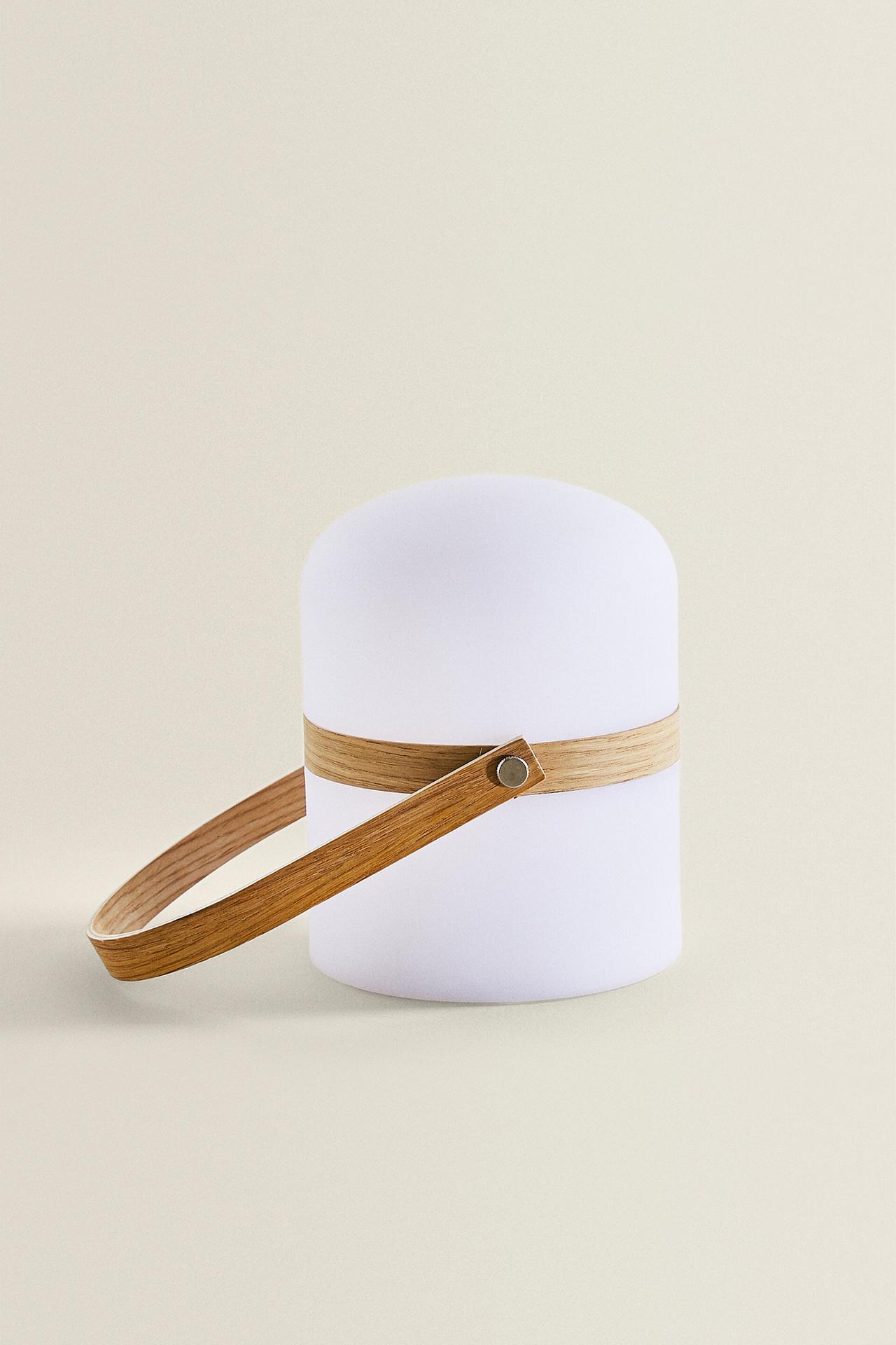 CORDLESS TABLE LAMP WITH HANDLE — White