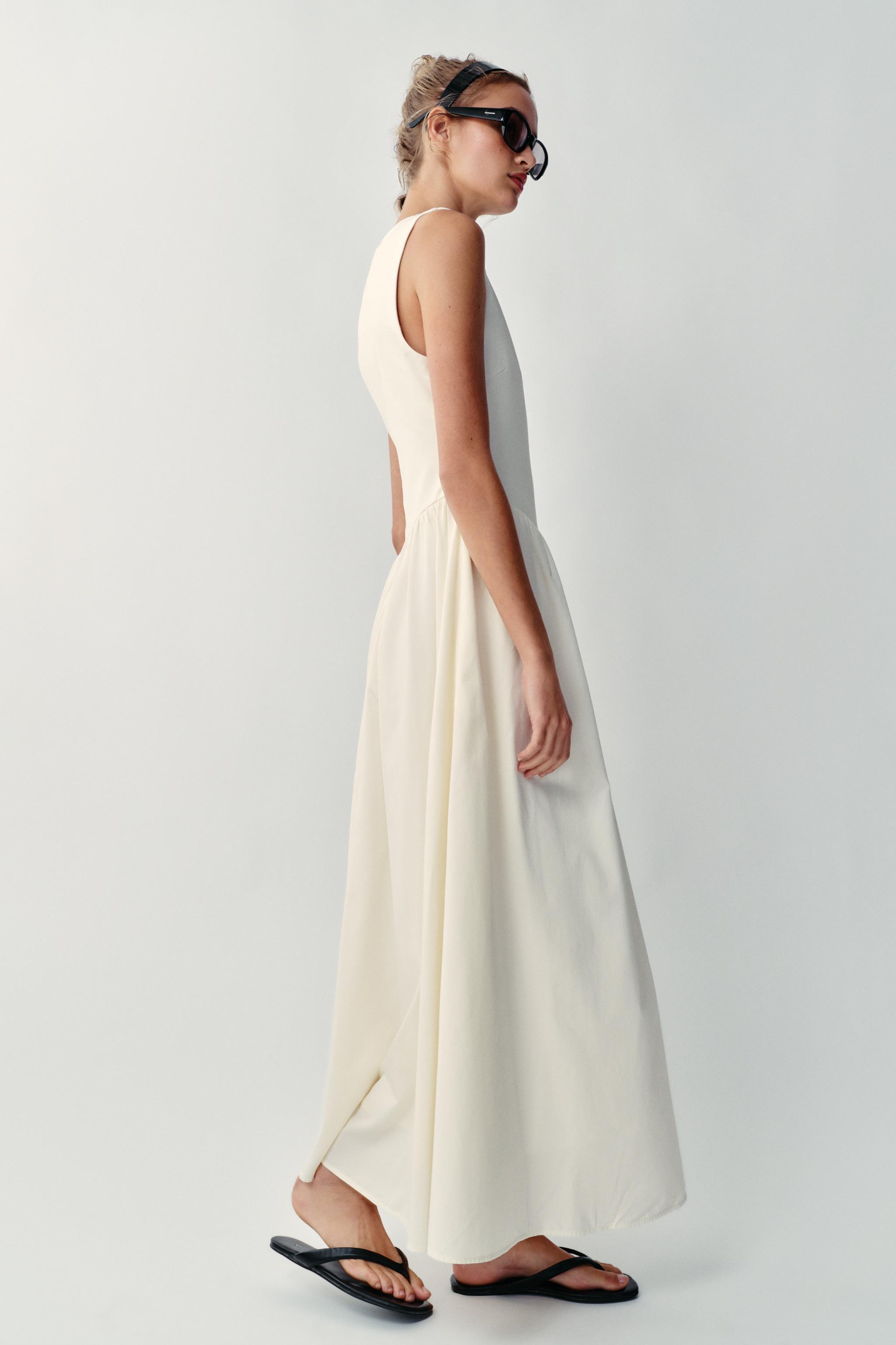 COMBINATION MIDI DRESS