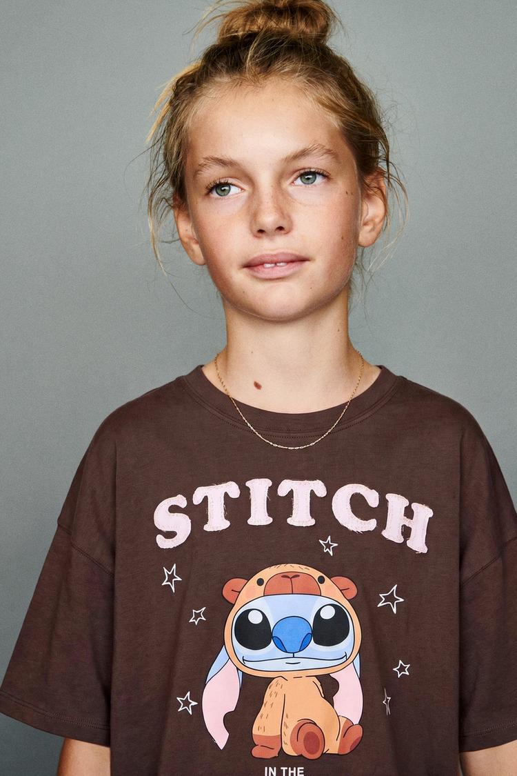 Camiseta estampada lilo stitch disney