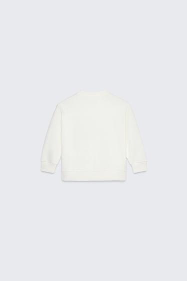 50TH ANNIVERSARY EMBROIDERED SLOGAN SWEATSHIRT - Oyster-white by Zara - Image 1