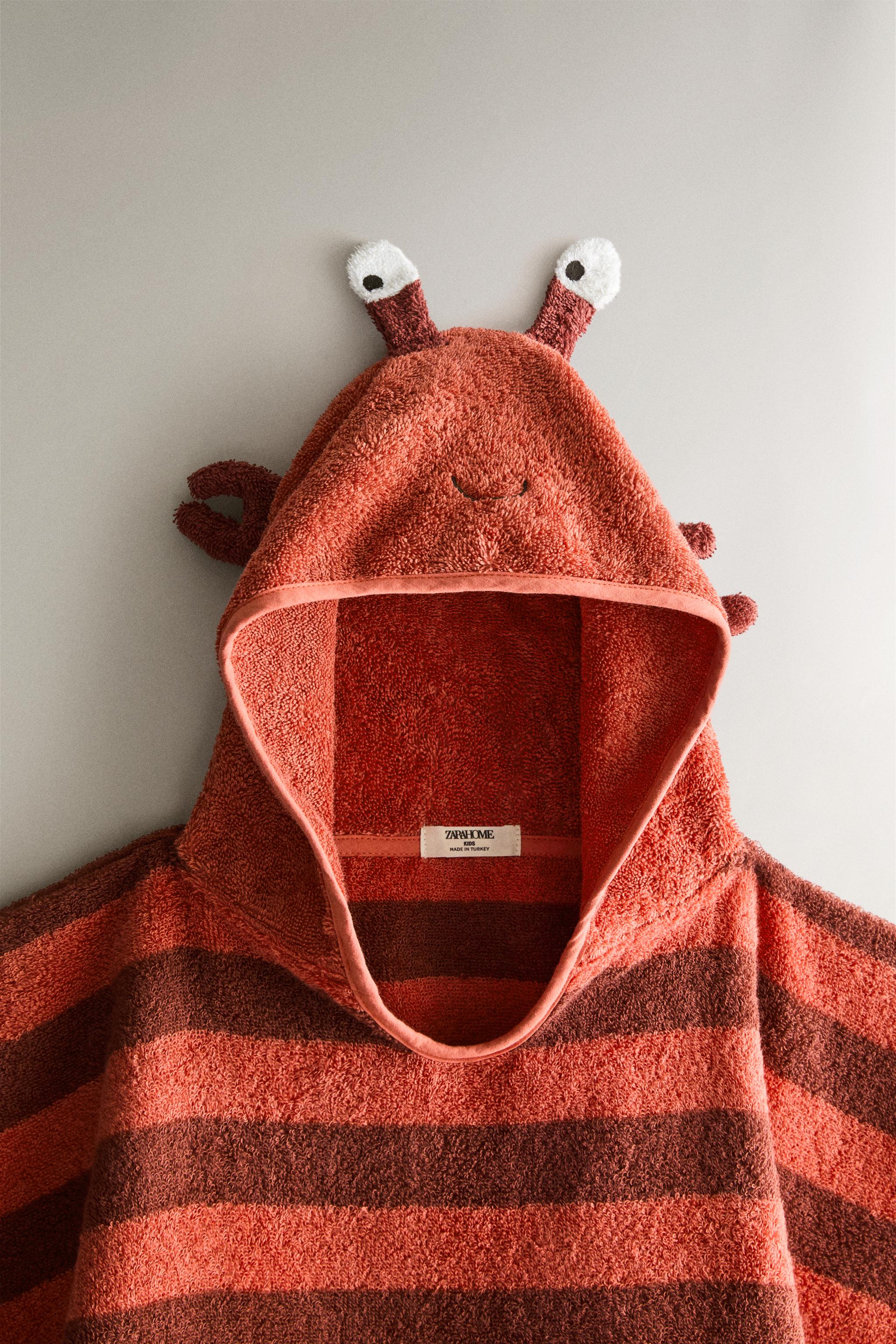 PONCHO DE PLAGE ENFANT HOMARD