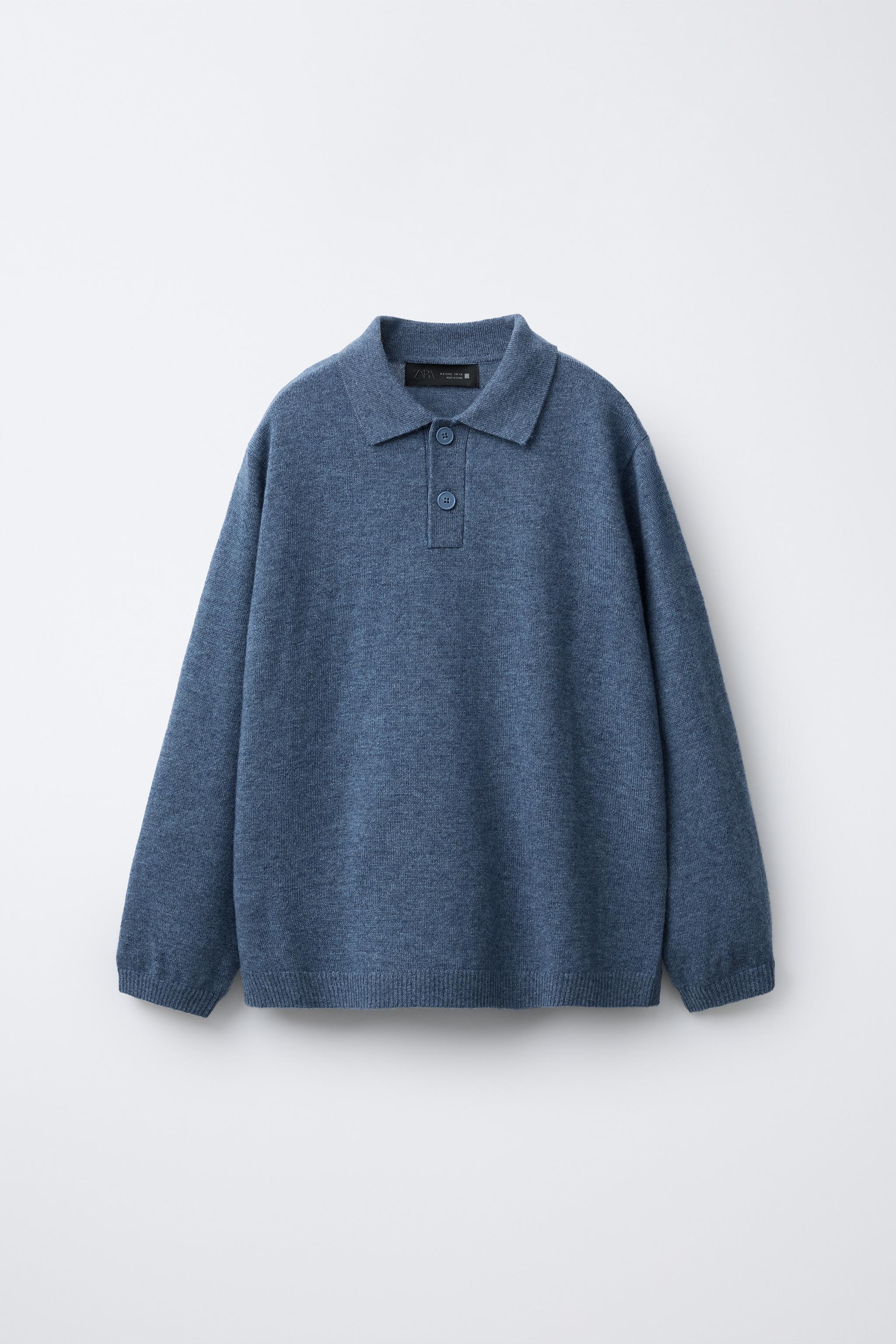 100% WOOL KNIT POLO SHIRT