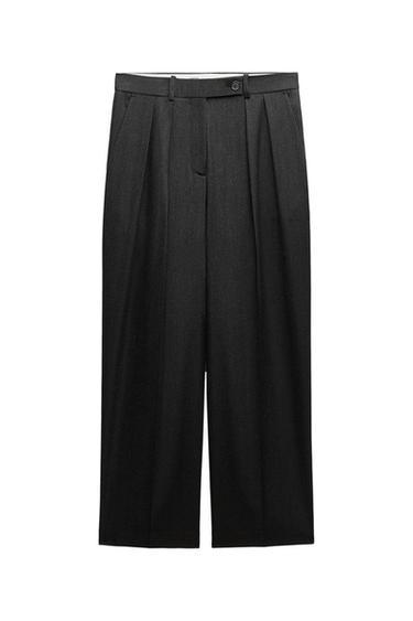 PLEATED STRAIGHT LEG PANTS ZW COLLECTION