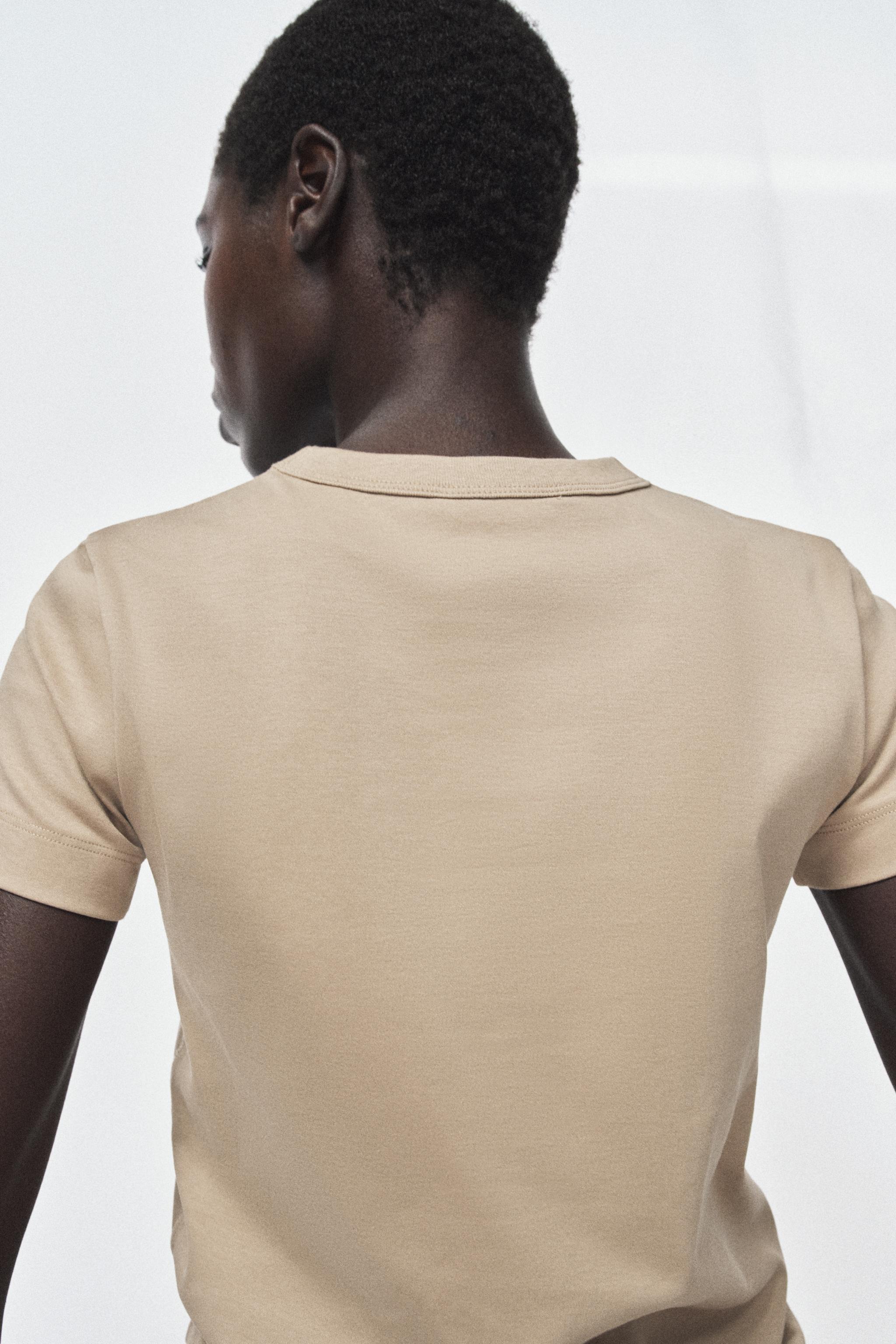 T-SHIRT INTERLOCK MANCHES COURTES