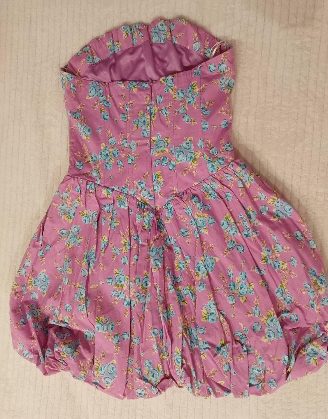 FLORAL CORSETRY-INSPIRED PLAYSUIT DRESS - Image 2