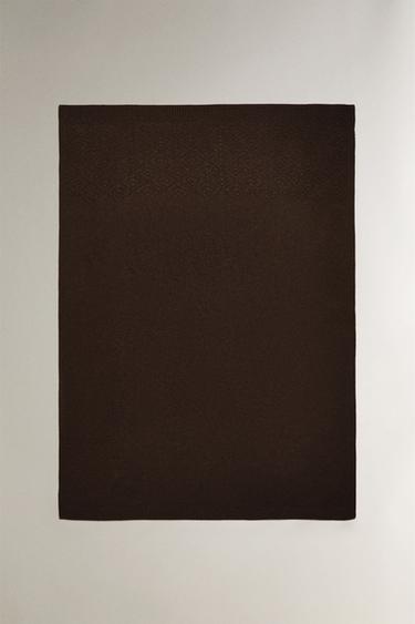 PLAID LAINE - Marron foncé de Zara - Image 0