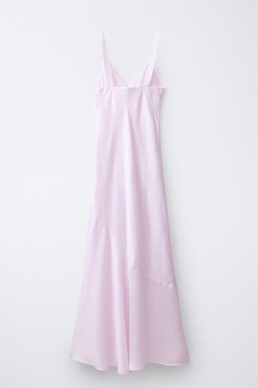 SATIN DRESS - Light pink by Zara - Image 1