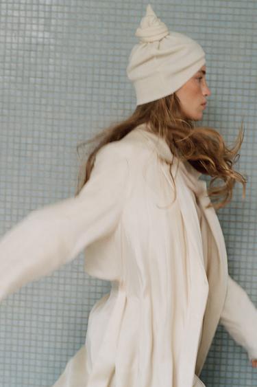 ZW COLLECTION FLOWING TRENCH COAT - Ecru by Zara - Image 0