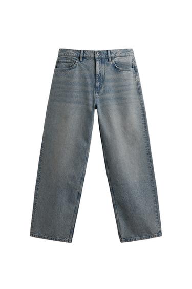 JEANS BAGGY FIT - رمادي مزرق الخاص بـ Zara