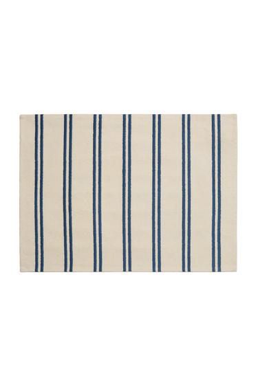 PLACEMAT WITH EMBROIDERED STRIPES - Blue by Zara