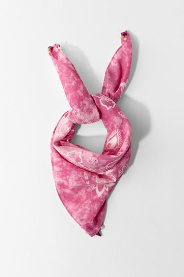PAÑUELO ESTAMPADO PIEDRAS - Rosa de Zara