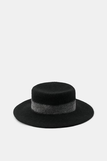 WOOL BLEND HAT - Black by Zara - Image 0