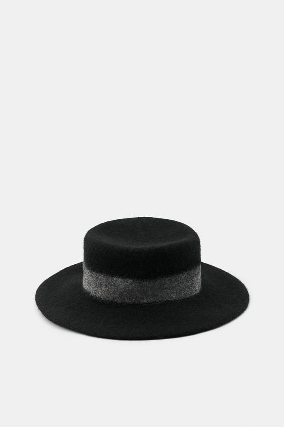 WOOL BLEND HAT - Black by Zara - Image 0