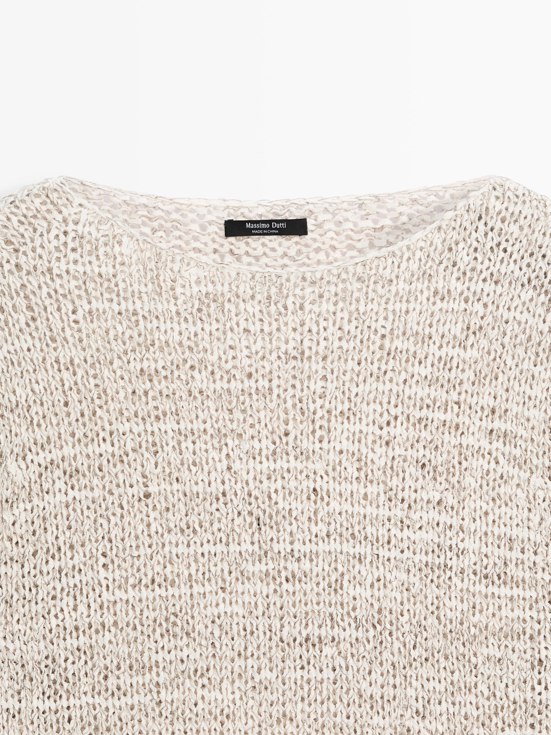 Pull en maille col bateau