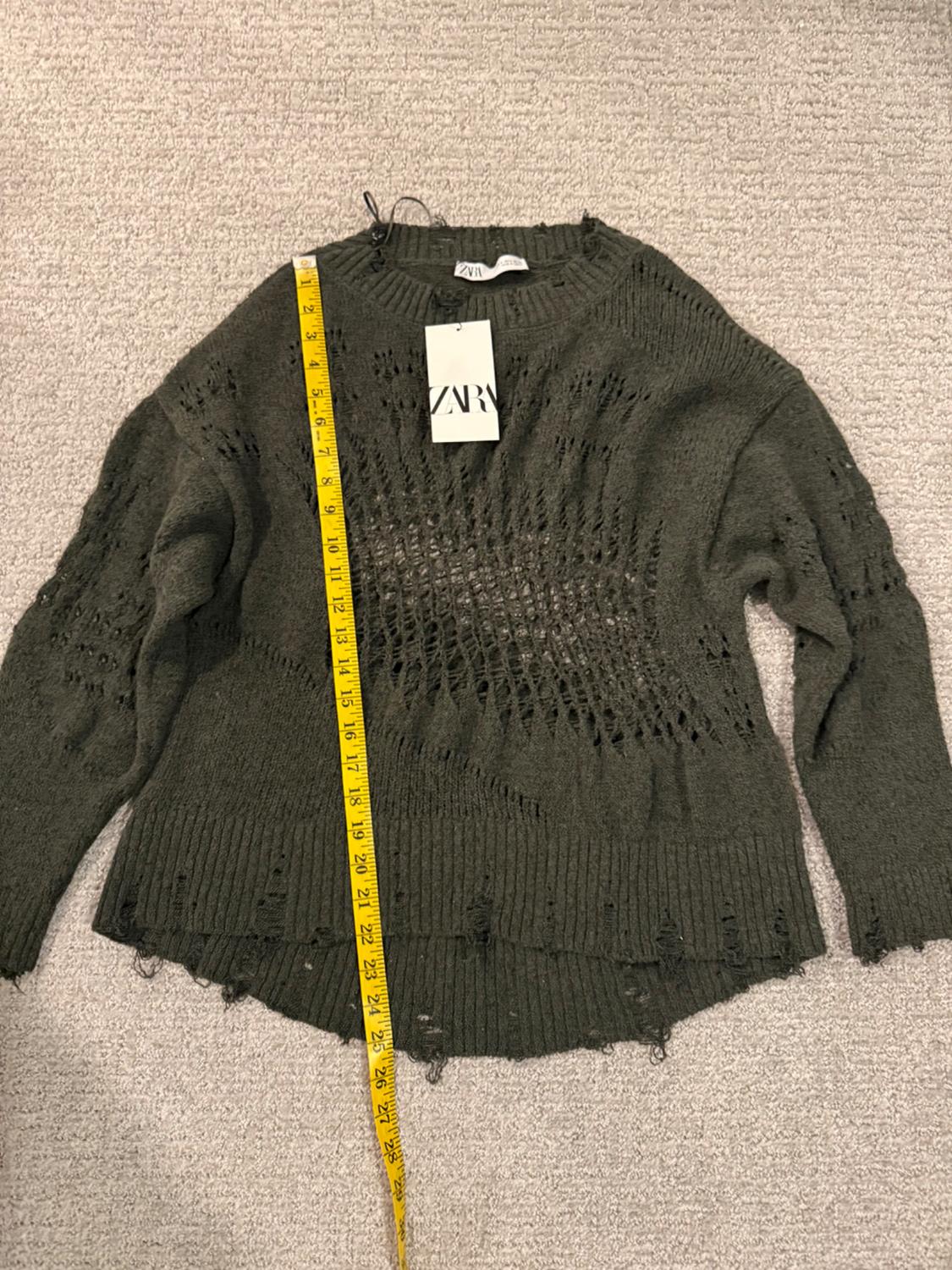 RIPPED OPEN KNIT SWEATER - Image 4
