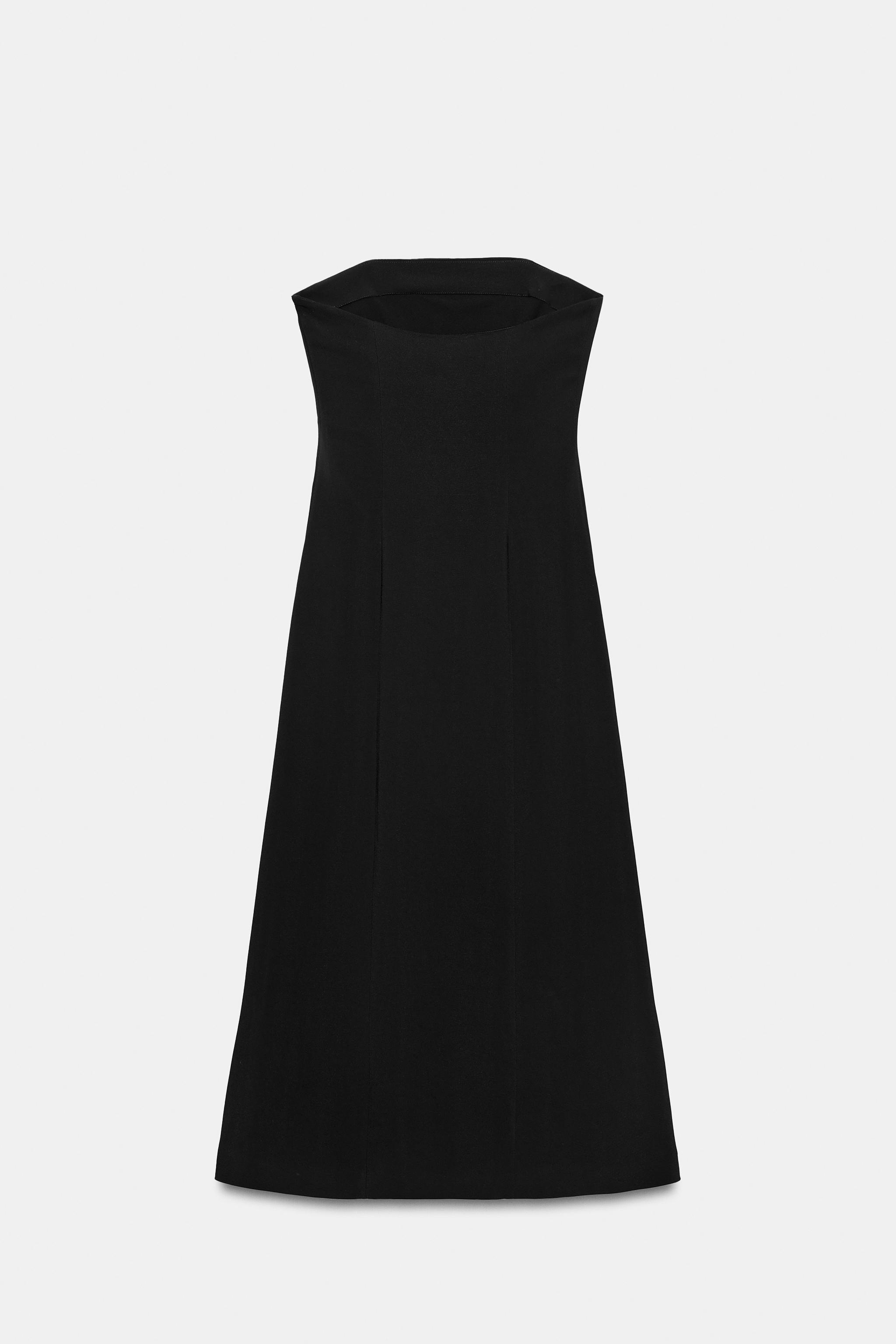 Женские платья Zara ZW COLLECTION STRAPLESS DRESS — фото 8