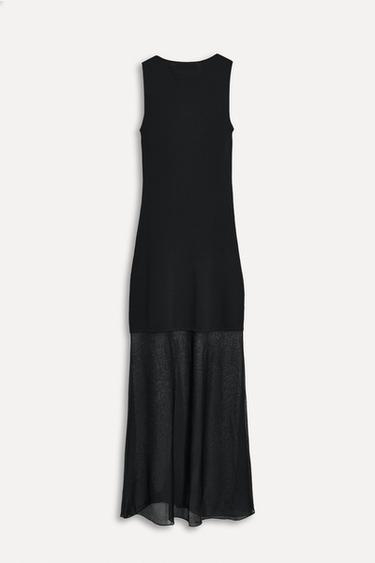 CONTRAST KNIT DRESS 50TH ANNIVERSARY - Black by Zara - Image 2