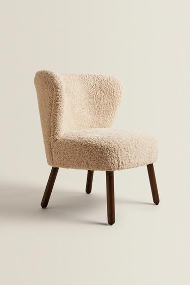 FAUTEUIL TISSU BOUCLÉ BEIGE - Beige foncé de Zara - Image 1