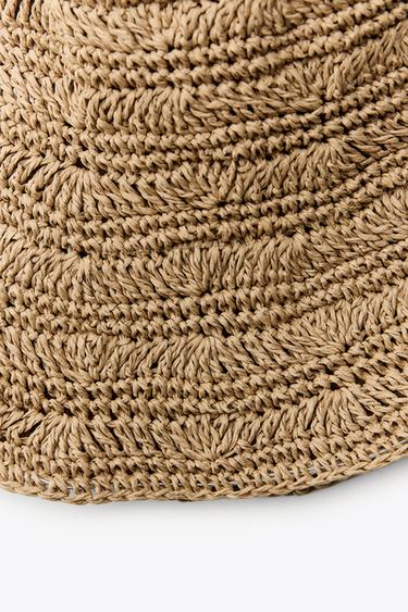 BRAIDED BUCKET HAT - Light brown by Zara - Image 3