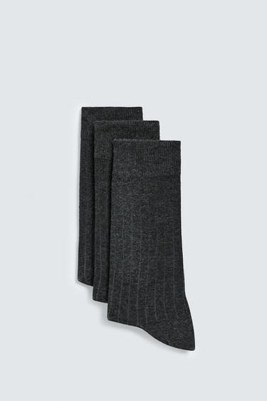 CALCETINES CANALÉ PACK 3 - Gris de Zara