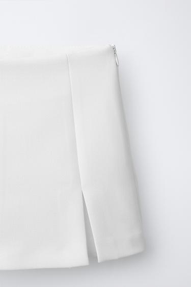 PLAIN BERMUDA SKORT - Oyster-white by Zara - Image 2