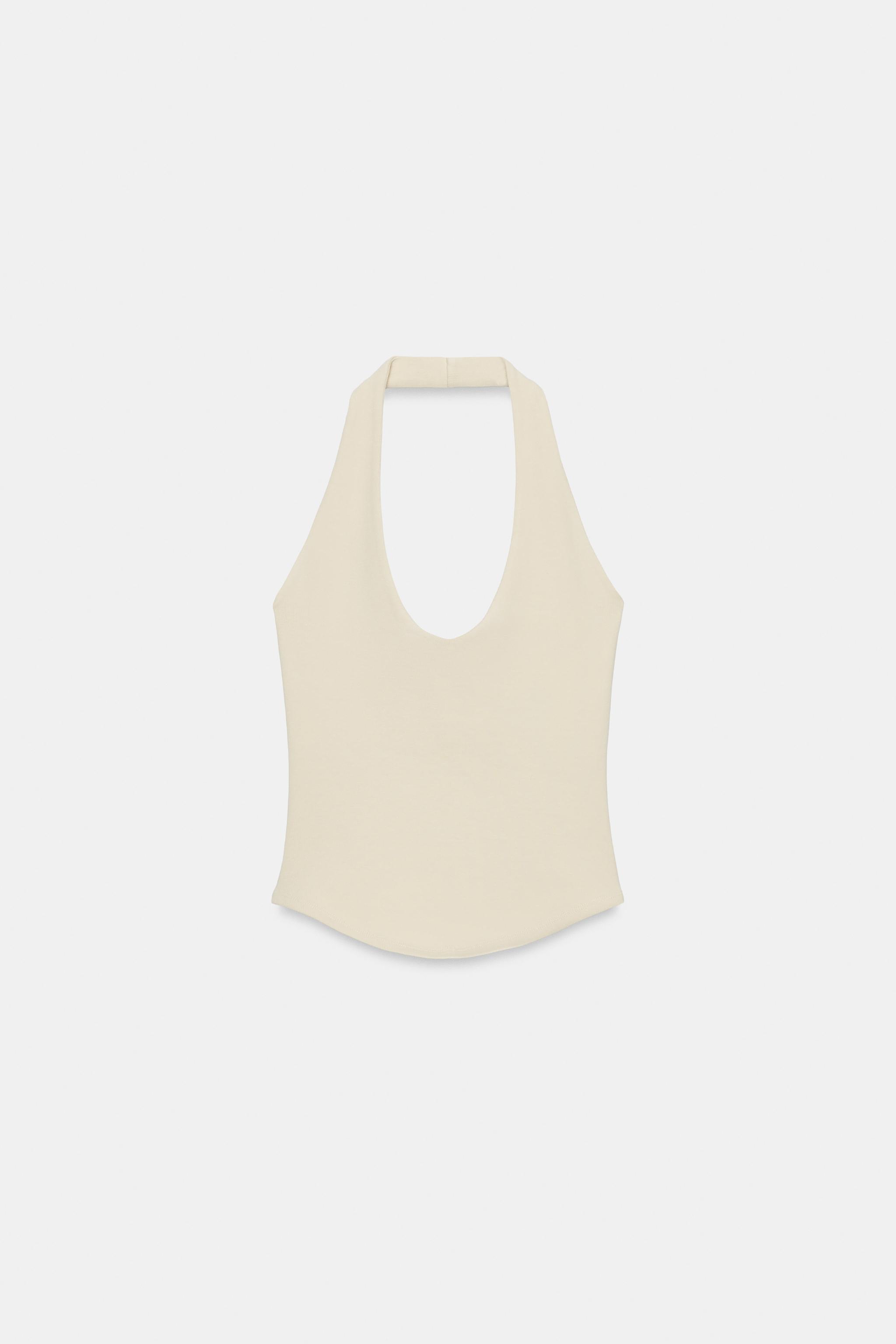 ROUNDED HEM HALTER TOP - thumbnail 6