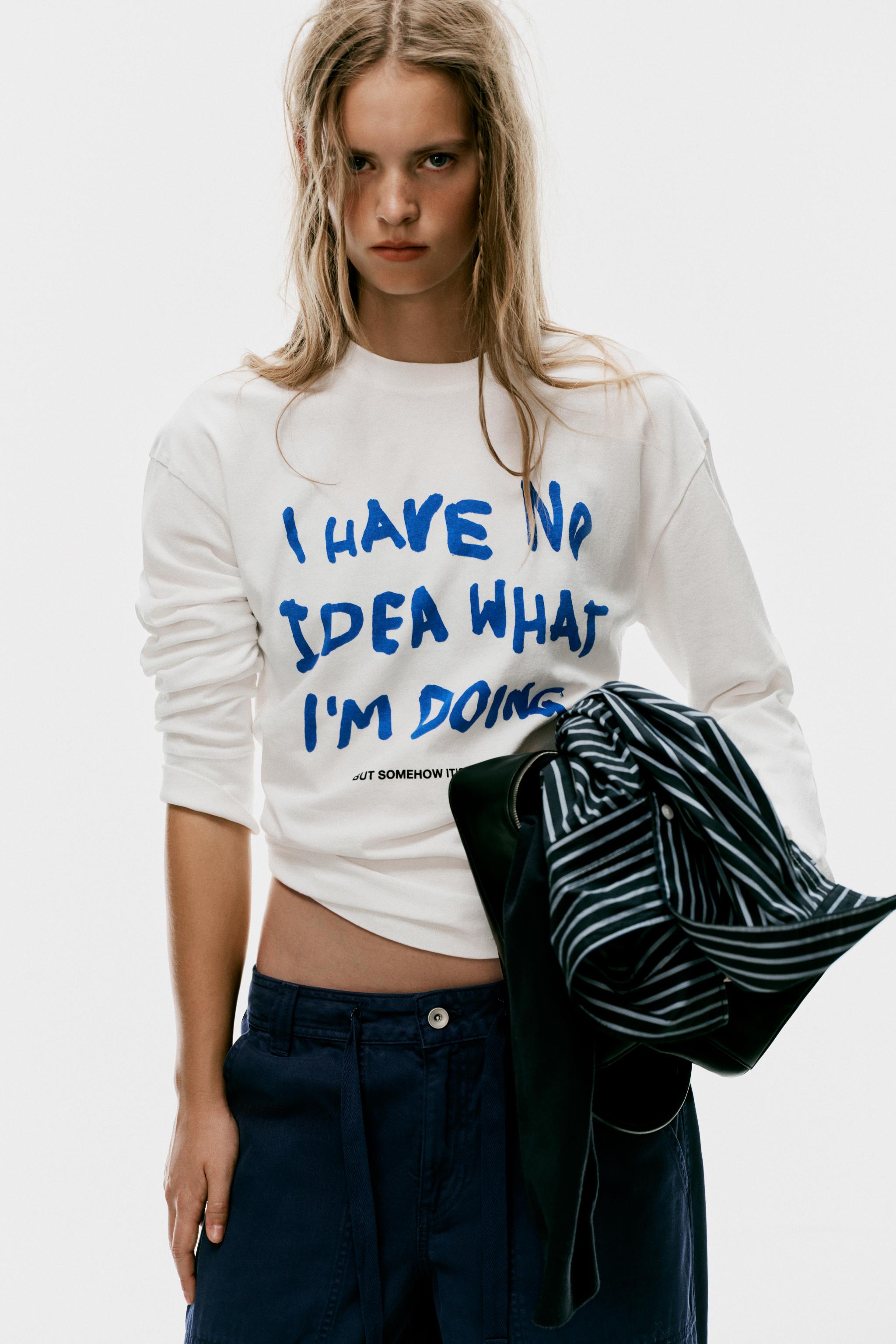 Text T-Shirt by Zara