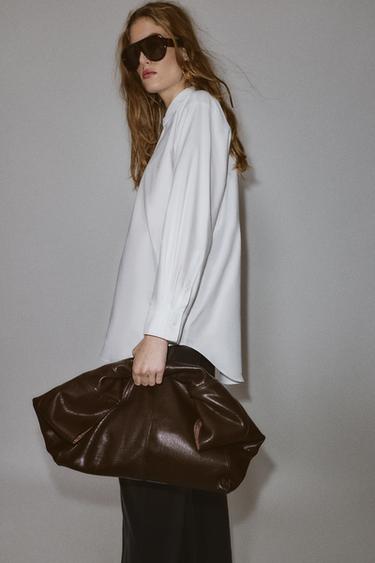CHEMISE OVERSIZE OXFORD - Blanc de Zara - Image 3